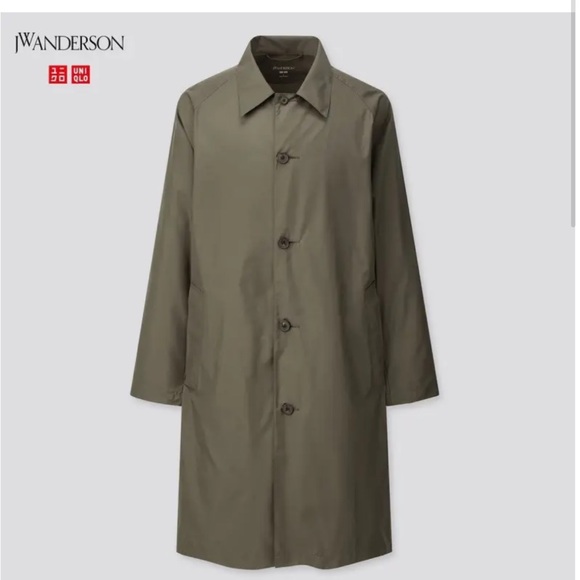 Uniqlo Other - JW Anderson x uniqlo single breasted coat green small packable